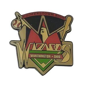 Cooperstown Dreams Park Baseball Trading Pin Worthington Wizards 2005 Ohio